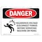 Signmission OSHA Danger Sign, 7" Height, 10" Width, Rigid Plastic, Hazardous Voltage Disconnect, Landscape OS-DS-P-710-L-2422 - alternate 1